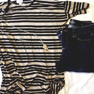 LuLaRoe Small tan and black Irma